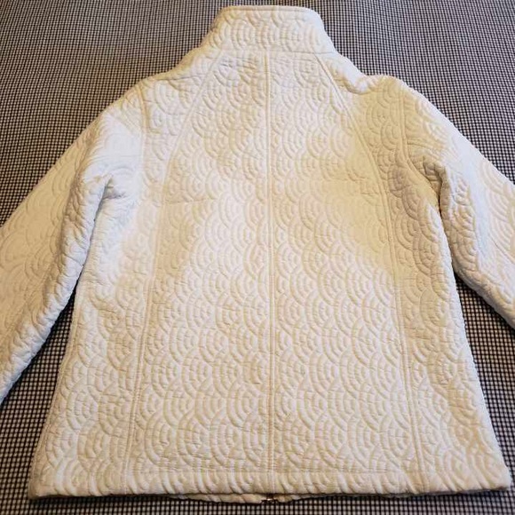 White Textured Jacket - Picture 3 of 4